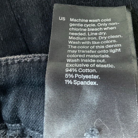 COS Slim Straight High Rise Ankle Jeans in Washed Black Size 25 - Picture 8 of 8